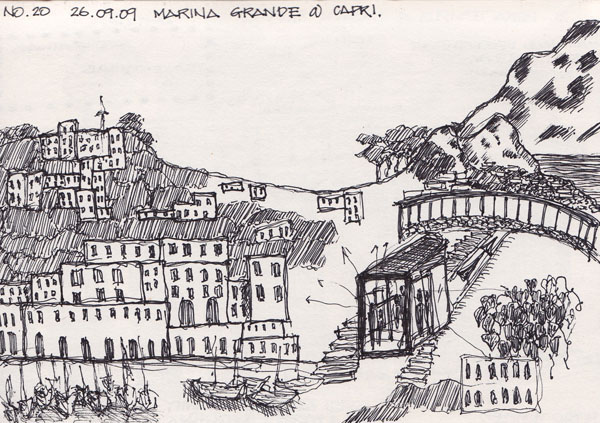 sketches in roma:exploring the architectural language of Rome's dense fabric